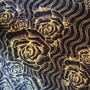 New Lularoe XL Sarah Duster Sweater Blue and White rose print